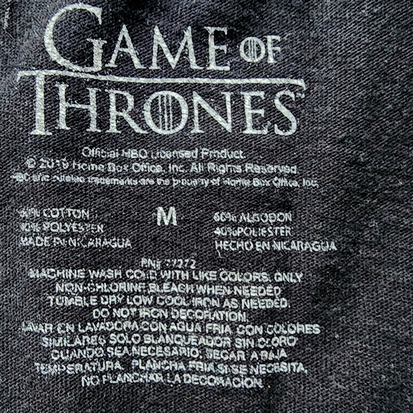 Black Game of Thrones House Stark Razor Back T-Back Grunge Sleeveless Top - Picture 3 of 4